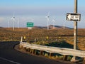 A Windmill Farm on a Mountain Royalty Free Stock Photo