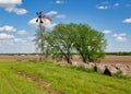 Windmill on the farm in Oklahoma