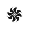 Windmill Flower Logo Template Illustration Design. Vector EPS 10