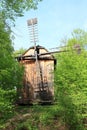 Windmill in forest in open-air museum