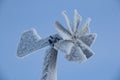 The windmill is frozen over