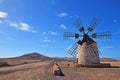 Windmill, Fuerteventura, Canarias, Spain, Europe Royalty Free Stock Photo