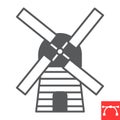 Windmill glyph icon