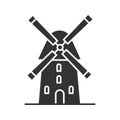 Windmill glyph icon