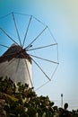 Windmill in Greece, portrait