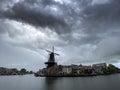 Windmill in Haarlem Royalty Free Stock Photo