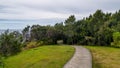 Windmill hill near the coastline in Port Macquarie, Australia