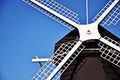 Windmill house on blue sky background