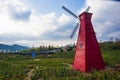 A windmill in huangshan west of huangshan, anhui province