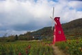 A windmill in huangshan west of huangshan, anhui province
