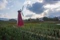 A windmill in huangshan west of huangshan, anhui province