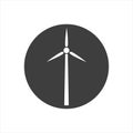 Windmill icon,vector illustration. Flat design style. vector windmill icon illustration isolated on White background Royalty Free Stock Photo