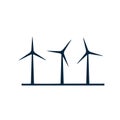 Windmill icon on white background. flat style. turbine icon for your web site design, Royalty Free Stock Photo