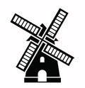 Windmill icons Royalty Free Stock Photo