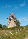 Windmill, ile-aux-coudres, quebec Royalty Free Stock Photo