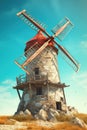 Windmill illustration