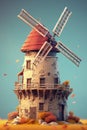 Windmill illustration