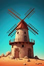 Windmill illustration