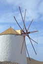 Windmill on the island of Astypalaia, Greece