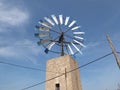 Windmill at island of Majorca in Spain Royalty Free Stock Photo