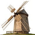 Windmill isolated on white background Royalty Free Stock Photo