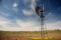 Windmill. Kgalagadi Transfrontier Park, Northern Cape, South Africa Royalty Free Stock Photo