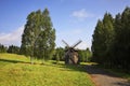 Windmill in Khokhlovka. Perm krai. Russia