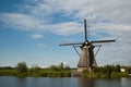 Windmill at Kinderdijk Royalty Free Stock Photo