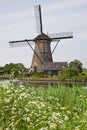 Windmill in Kinderdijk, Royalty Free Stock Photo