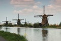 Windmill in Kinderdijk Royalty Free Stock Photo