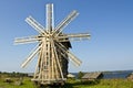 Windmill, Kizhi island, Russia Royalty Free Stock Photo