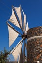 Windmill in the Lasithi Plateau Royalty Free Stock Photo