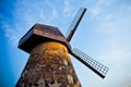 The windmill in Latvia Royalty Free Stock Photo