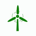 Windmill logo icon vector illustration