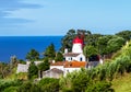 Windmill Moinho do Pico Vermelho, Ajuda da Bretanha, SÃÂ£o Miguel Island, Azores, Portugal, Europe Royalty Free Stock Photo