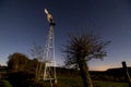 Windmill and moonlight