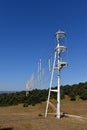 Windmill or moving wind turbine in Hozalla. Burgos. Spain