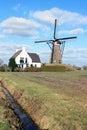 Windmill in The Netherlands Royalty Free Stock Photo