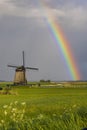 windmill in Noord Holland, Netherlands Royalty Free Stock Photo