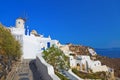 Windmill in Oia at Santorini, Greece Royalty Free Stock Photo