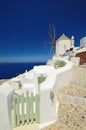 Windmill in Oia, Santorini (Thira), Cyclades, Greece Royalty Free Stock Photo