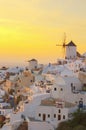 Windmill of Oia at sunset, Santorini