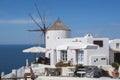 Windmill in Oia village, Santorini, Greece Royalty Free Stock Photo