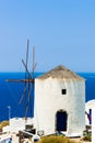 Windmill of Oia village on Santorini island