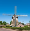 Windmill in old town of Laren, North Holland, Netherlands Royalty Free Stock Photo