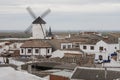 Windmill in an old village in Castilla La Mancha Royalty Free Stock Photo