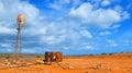 Windmill in the Outback, Australia Royalty Free Stock Photo