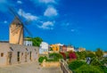 A Windmill at Palma de Mallorca, Spain Royalty Free Stock Photo