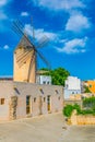 A Windmill at Palma de Mallorca, Spain Royalty Free Stock Photo