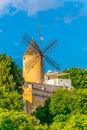 A Windmill at Palma de Mallorca, Spain Royalty Free Stock Photo
